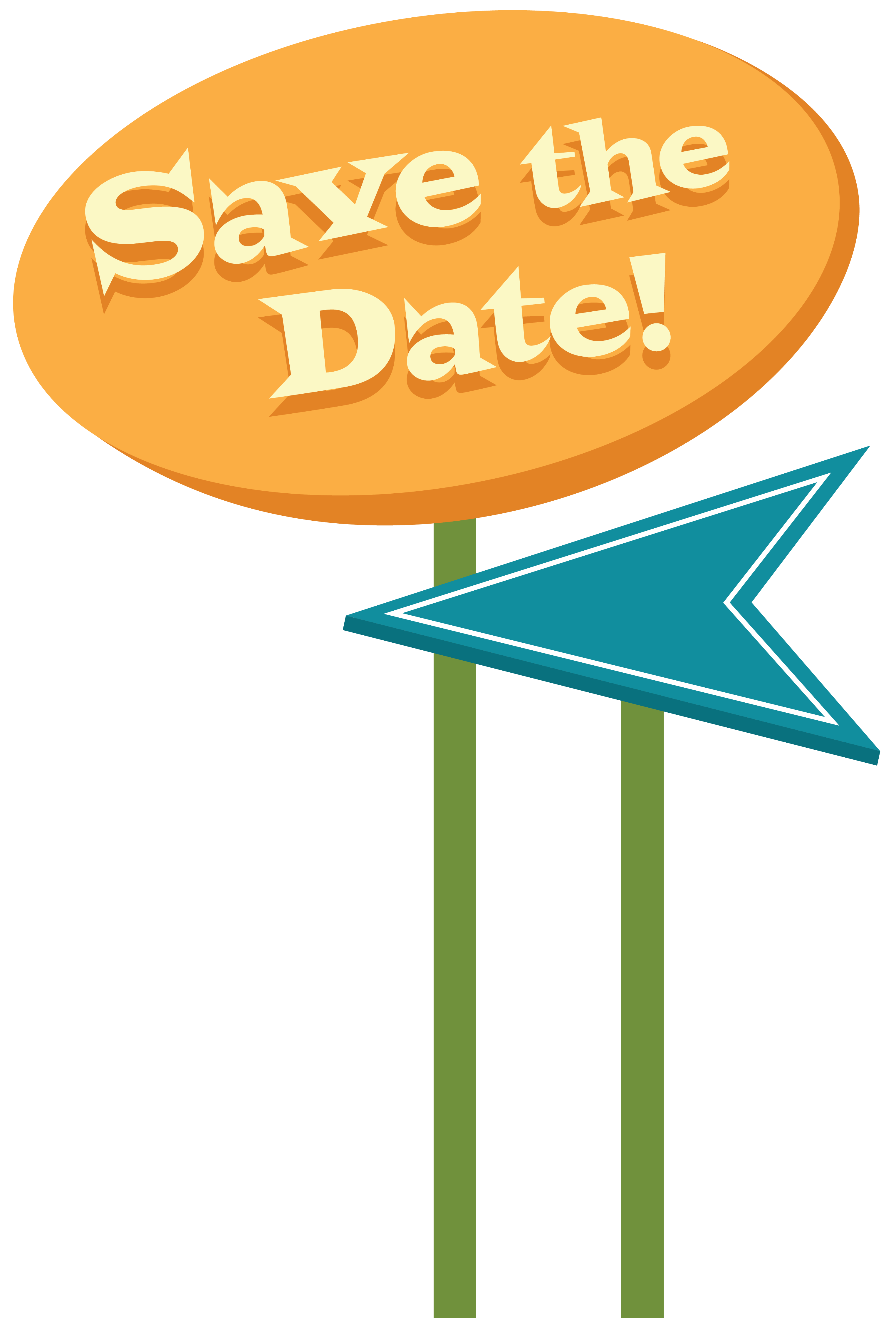 Save the Date sign